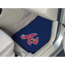 Atlanta Braves 17" x 27" Carpet Auto Floor Mat (Set of 2 Car Mats)