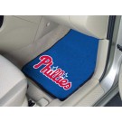 Philadelphia Phillies 17" x 27" Carpet Auto Floor Mat (Set of 2 Car Mats)