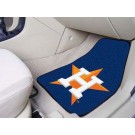 Houston Astros 17" x 27" Carpet Auto Floor Mat (Set of 2 Car Mats)