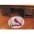 27" Round St. Louis Cardinals Baseball Mat