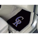 Colorado Rockies 17" x 27" Carpet Auto Floor Mat (Set of 2 Car Mats)