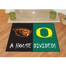 Oregon Ducks and Oregon State Beavers 34" x 45" House Divided Mat