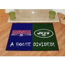 New York Giants and New York Jets 34" x 45" House Divided Mat
