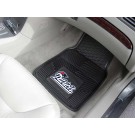 New England Patriots 17" x 27" Heavy Duty 2-Piece Vinyl Car Mat Set