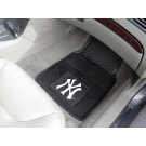 New York Yankees 17" x 27" Heavy Duty 2-Piece Vinyl Car Mat Set