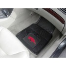 Arkansas Razorbacks 17" x 27" Heavy Duty 2-Piece Vinyl Car Mat Set