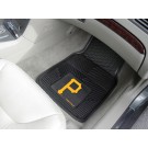 Pittsburgh Pirates 17" x 27" Heavy Duty 2-Piece Vinyl Car Mat Set