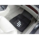 Tampa Bay Rays 17" x 27" Heavy Duty 2-Piece Vinyl Car Mat Set