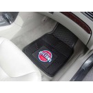 Detroit Pistons 17" x 27" Heavy Duty Vinyl Auto Floor Mat (Set of 2 Car Mats)