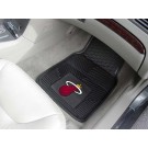 Miami Heat 17" x 27" Heavy Duty Vinyl Auto Floor Mat (Set of 2 Car Mats)