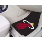 Miami Heat 18" x 27" Auto Floor Mat (Set of 2 Car Mats - Black)