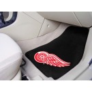 Detroit Red Wings 18" x 27" Auto Floor Mat (Set of 2 Car Mats) (Black)