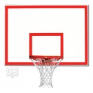 42" x 60" Steel Rectangular Backboard with Target and Border