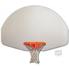 36 1/2" x 54" Brushed Aluminum Fan-Shape Backboard