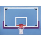 42" x 72" Rectangular Glass Basketball Backboard