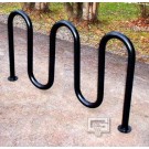 5' 3" Loop-Style Powder Coated Bike Rack (Holds 7 Bikes)