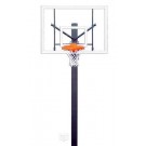 Endurance Playground Basketball System with 42" x 60" Glass Backboard and 6' Extension