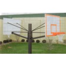 Endurance Dual Playground Basketball System with 42" x 60" Glass Backboards and 5' Extension