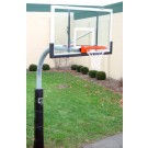 5 9/16" O.D. Front Mount Gooseneck Post Basketball System with 42" x 72" Acrylic Backboard and Braces