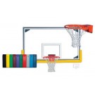 Indoor Collegiate Gymnasium Glass Basketball System