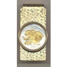 South Carolina Two Tone Statehood Quarter Hinged Money Clip