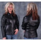 Ladies Soft Nappa Leather Biker Jacket