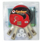 Martin Kilpatrick "Cyclone" 4-Player Table Tennis Racket and Ball Set