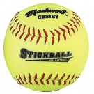 Yellow Synthetic Leather Cover Stick Balls Teampack from Markwort - (One Dozen)