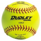 12" Spalding SB12L Cork Center .47 COR ASA Yellow Softballs from Dudley - (One Dozen)