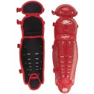 13" Youth Size Double Knee Cap Leg Guards from Rawlings - One Pair