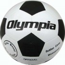 Black / White Rubber Soccer Ball from Olympia Sports - Size 5 (Set of 4)