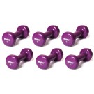 3 lb. Colored Vinyl Coated Dumbbells from York - 3 Pairs