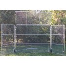 Baseball Backstop For Indoor / Outdoor Use With Top & Side Panels