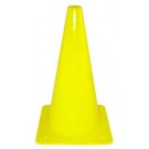 9" Yellow Lightweight Poly Colored Cones (Set of 32)
