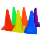 12" Lightweight Poly Colored Cones (Set of 18)