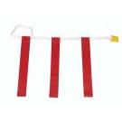 Adult Triple Flags and Belts Set for Flag Football (Red) - 1 Dozen
