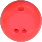 3 lb. Red Rubberized Plastic Bowling Ball from Cosom®