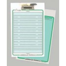 Football 10" x 16" Coaches Clipboard (Set of 4)