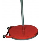 Red 24" Dome Game Standards with Wheels (One Pair)