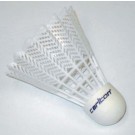 White Medium Speed Tournament Badminton Shuttlecocks - 3 Tubes Of 6 (18 Total)