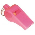 2" Pink Official's Whistles - 1 Dozen