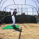 ProMounds Home Plate Stance Mat Pro 6' X 4' - Green Turf
