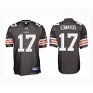 Braylon Edwards Cleveland Browns #17 Authentic Reebok NFL Football Jersey (Brown)