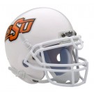 Oklahoma State Cowboys NCAA Mini Authentic Football Helmet From Schutt (White)