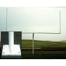 Semi-Permanent Collegiate Football Goal Post - One Pair (18'6" Crossbar)