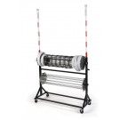 Volleyball Net Winder and Antenna Cart