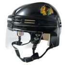 Chicago Blackhawks Official NHL Mini Player Helmet (Black)