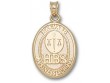 Harvard Crimson Oval "Business School Seal" Pendant - 14KT Gold Jewelry - Online LGA-HBS004-G