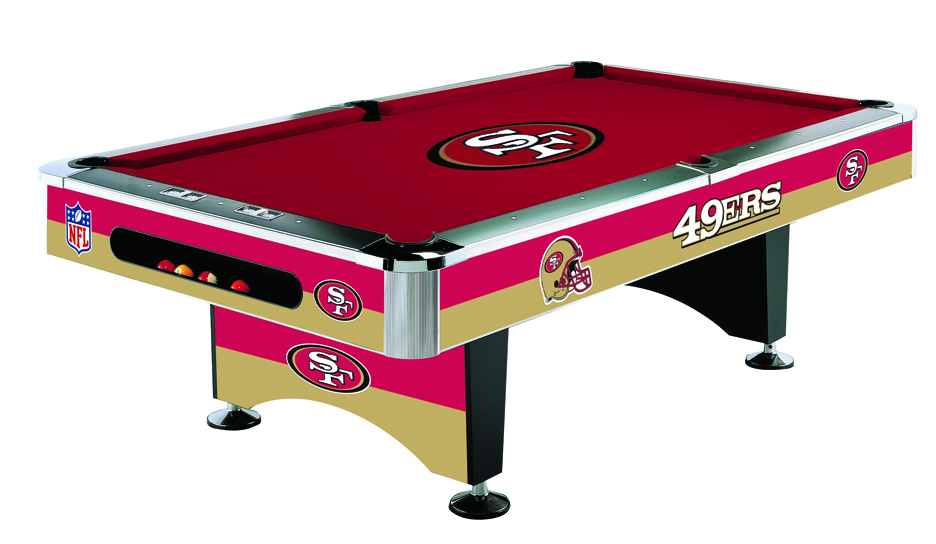 San Francisco 49ers Pool Table Billiards This Nfl Officially Licensed 8 Pool Table Is