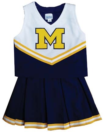 Michigan Wolverines Cheerdreamer Young Girls Cheerleader Uniform | eBay